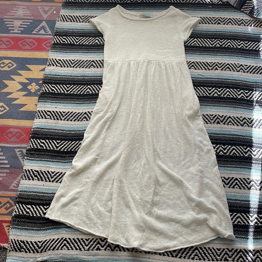 Free People Beach white knit maxi dress
